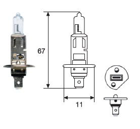 48702 - LAMP. H1 24V 70W